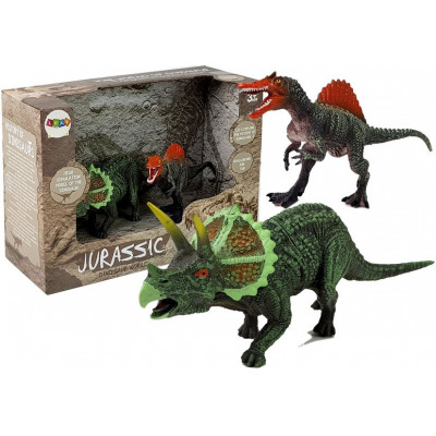 Sada figúrok dinosaurov - Spinosaurus, Triceratops